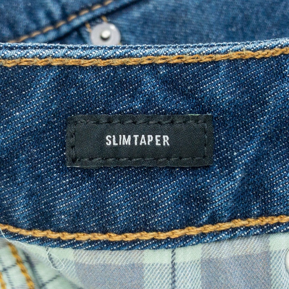 Bonobos Jeans Mens Size 32/32 Blue Slim Taper Dark Stretch Factory Sample New - Picture 7 of 16